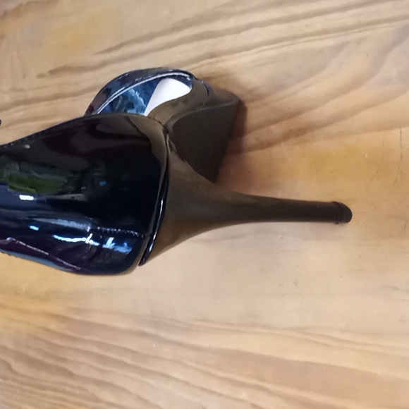 Black sandal heels Adjustable ankle strap - Picture 5 of 6